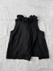 画像9: Reliure／FRILL VEST・Black linen (9)