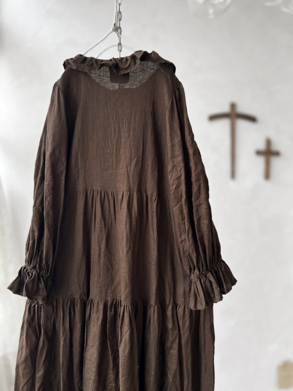 画像9: 【4/24(金)21時から販売】MIFUMIコラボ／anneのワンピース・こげ茶＆bag (9)