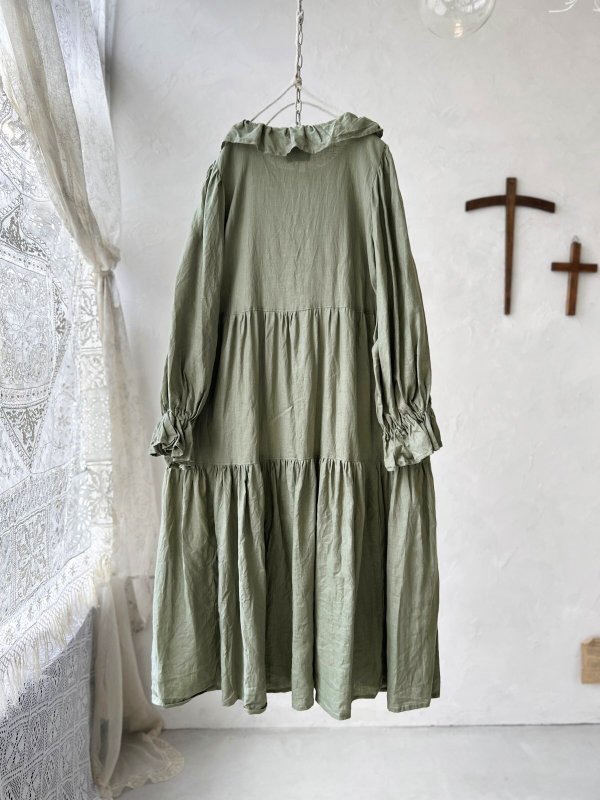 画像2: 【4/24(金)21時から販売】MIFUMIコラボ／anneのワンピース・浅緑＆bag (2)