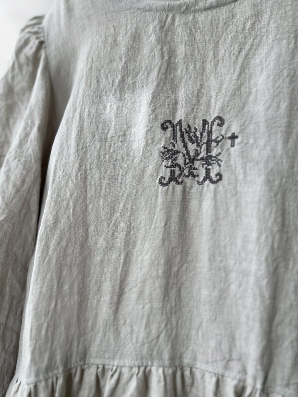 画像3: 【4/24(金)21時から販売】MIFUMIコラボ／janeのワンピース・うすグレー＆bag (3)