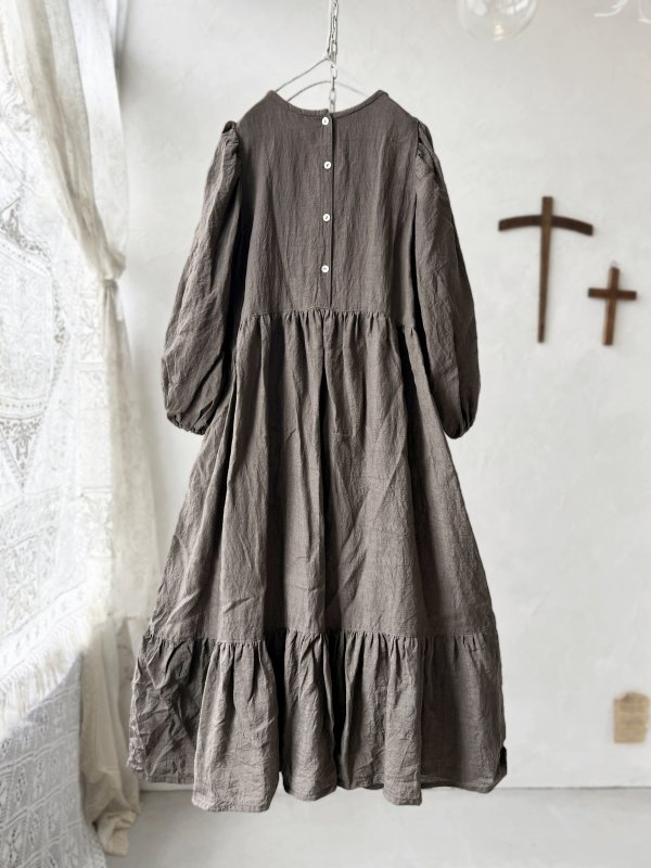 画像5: 【4/24(金)21時から販売】MIFUMIコラボ／janeのワンピース・灰茶＆bag (5)