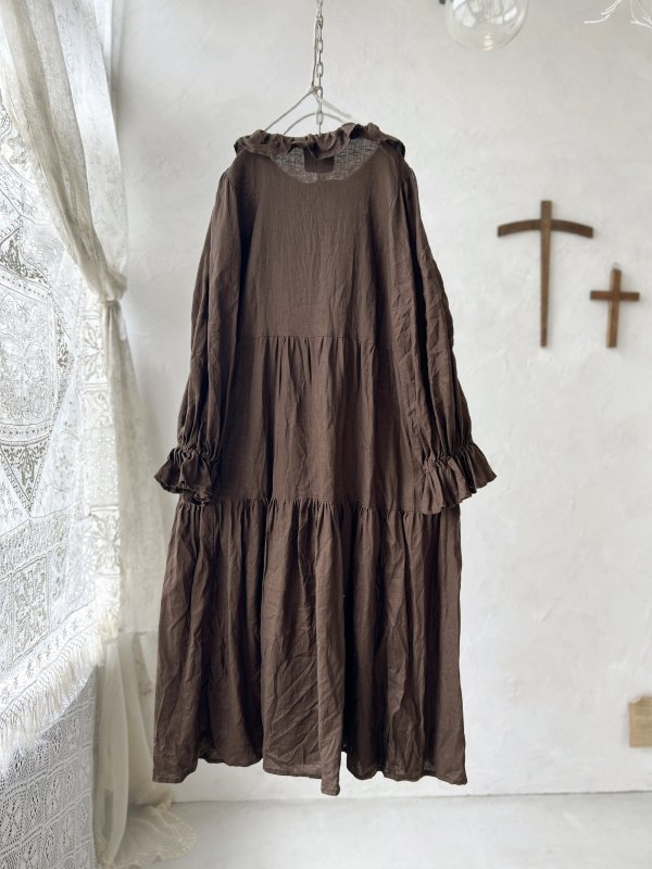 画像8: 【4/24(金)21時から販売】MIFUMIコラボ／anneのワンピース・こげ茶＆bag (8)