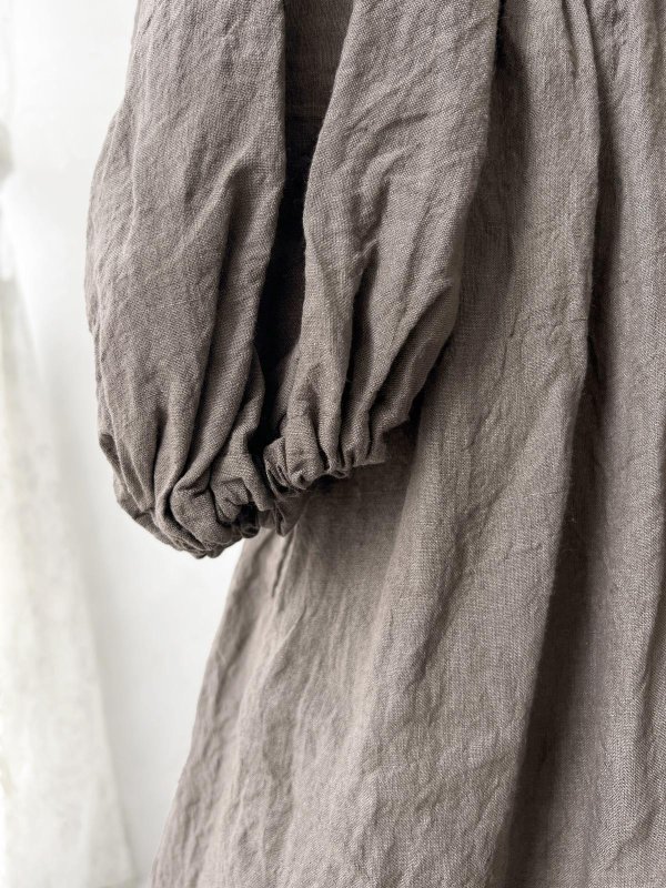 画像4: 【4/24(金)21時から販売】MIFUMIコラボ／janeのワンピース・灰茶＆bag (4)