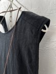 画像4: MARCHE' DE SOEUR／エプロンワンピース・黒×生成り (4)