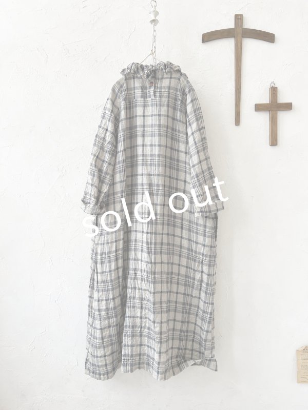 画像9: MARCHE' DE SOEUR／フローフリルワンピース・チェック (9)