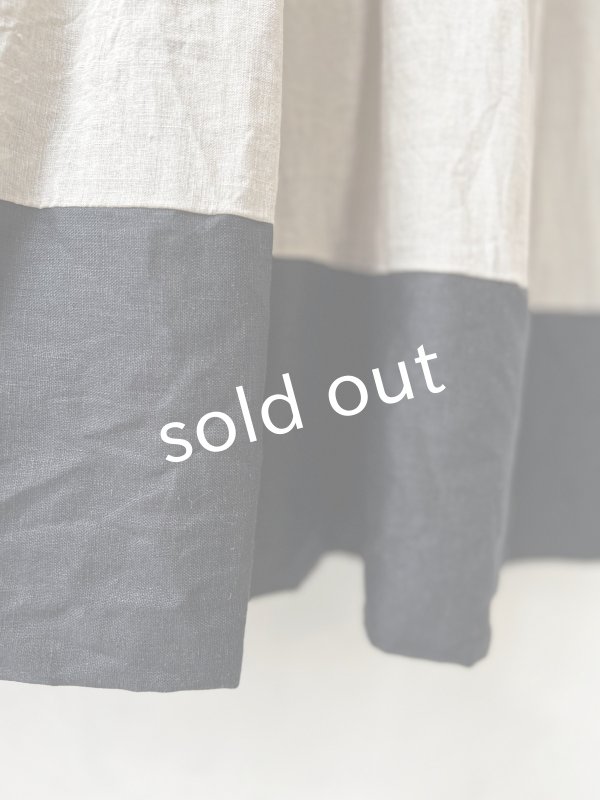 画像6: MARCHE' DE SOEUR／エプロンワンピース・黒×生成り (6)