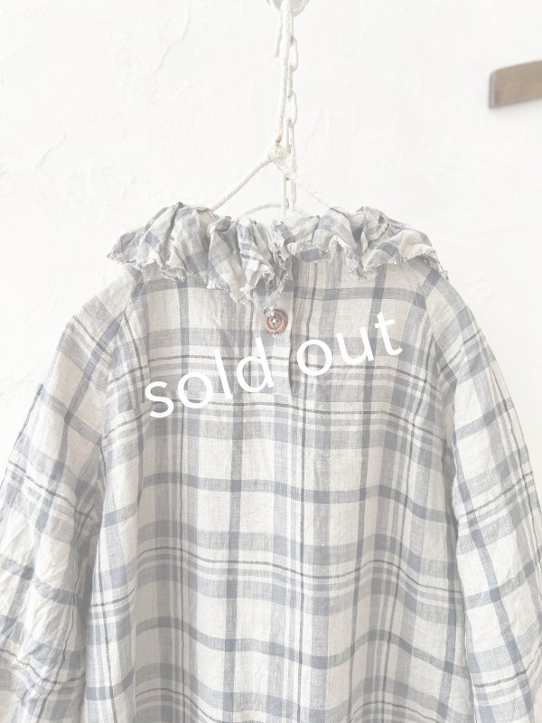 画像11: MARCHE' DE SOEUR／フローフリルワンピース・チェック (11)