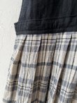 画像4: MARCHE' DE SOEUR／エプロンワンピース・黒×チェック (4)