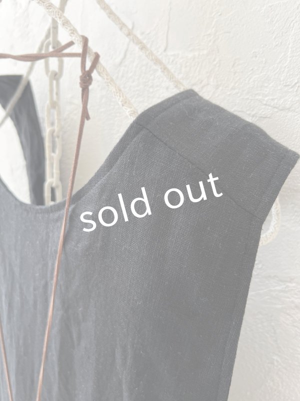 画像6: MARCHE' DE SOEUR／エプロンワンピース・黒×チェック (6)