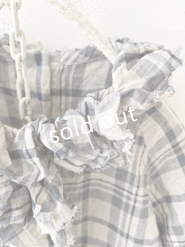 画像3: MARCHE' DE SOEUR／フローフリルワンピース・チェック (3)