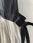 画像5: MARCHE' DE SOEUR／エプロンワンピース・黒×生成り (5)