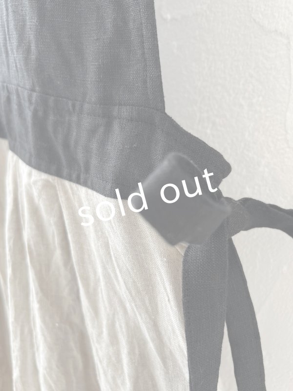 画像5: MARCHE' DE SOEUR／エプロンワンピース・黒×生成り (5)