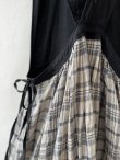 画像9: MARCHE' DE SOEUR／エプロンワンピース・黒×チェック (9)