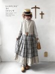 画像10: MARCHE' DE SOEUR／エプロンワンピース・生成り×チェック (10)