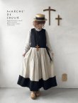 画像11: MARCHE' DE SOEUR／エプロンワンピース・黒×生成り (11)