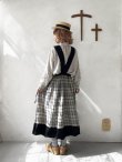 画像12: MARCHE' DE SOEUR／エプロンワンピース・黒×チェック (12)