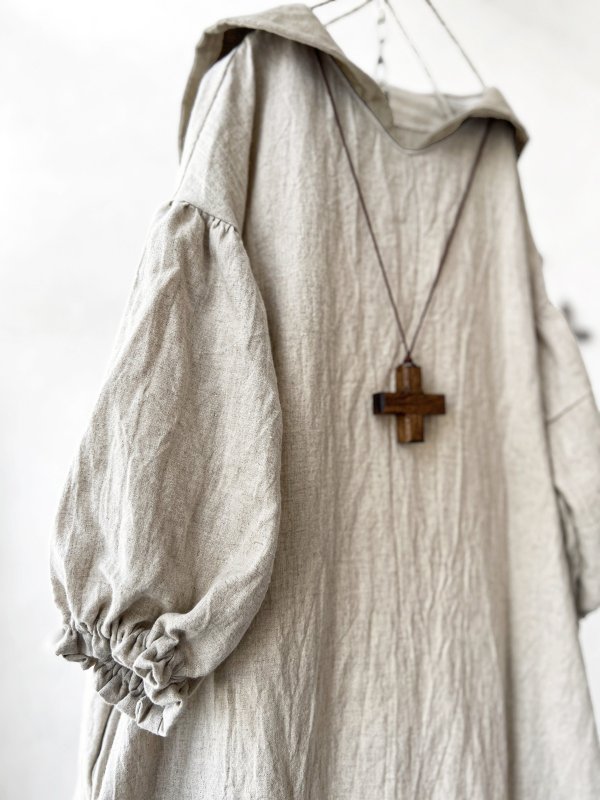 画像5: 【4/24(金)21時から販売】MIFUMIコラボ／sarahのワンピース・ばらカーキ刺繍＆bag (5)