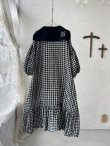 画像5: 【4/24(金)21時から販売】MIFUMIコラボ／sarahのワンピース・黒×ギンガム＆bag (5)