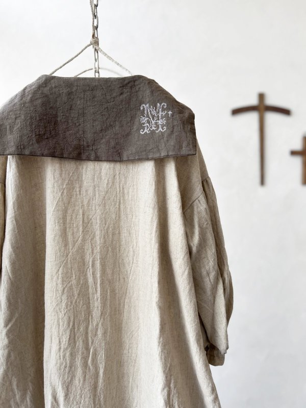 画像7: 【4/24(金)21時から販売】MIFUMIコラボ／sarahのワンピース・リースカーキ刺繍＆bag (7)