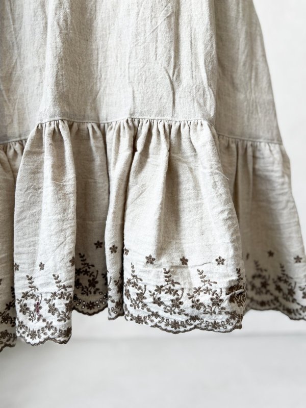 画像3: 【4/24(金)21時から販売】MIFUMIコラボ／sarahのワンピース・リースカーキ刺繍＆bag (3)