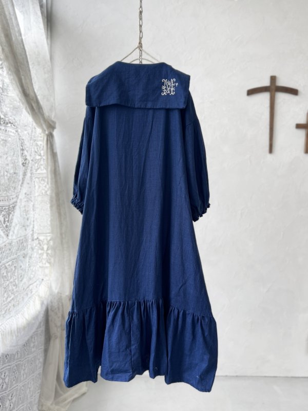 画像7: 【4/24(金)21時から販売】MIFUMIコラボ／sarahのワンピース・ネイビー＆bag (7)