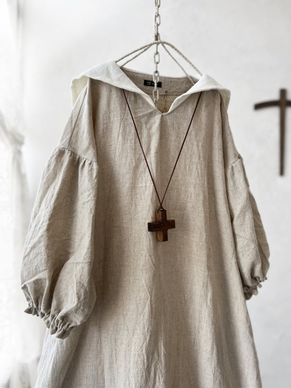 画像2: 【4/24(金)21時から販売】MIFUMIコラボ／sarahのワンピース・オフ×サークル白刺繍＆bag (2)