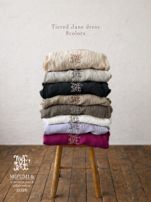 画像10: 【4/24(金)21時から販売】MIFUMIコラボ／janeのワンピース・オフB ＆bag (10)