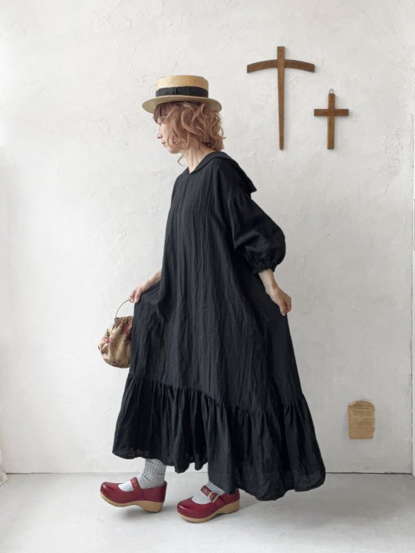 画像10: 【4/24(金)21時から販売】MIFUMIコラボ／sarahのワンピース・深みどり＆bag (10)