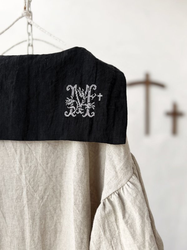 画像8: 【4/24(金)21時から販売】MIFUMIコラボ／sarahのワンピース・黒花リース刺繍＆bag (8)