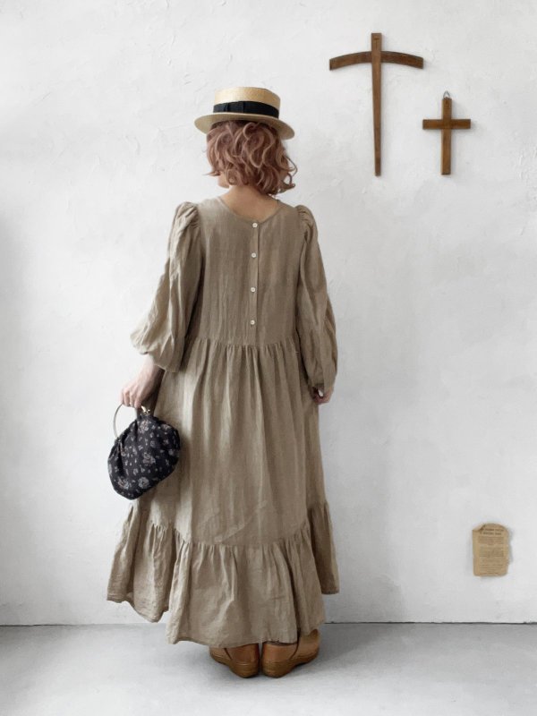 画像14: 【4/24(金)21時から販売】MIFUMIコラボ／janeのワンピース・アンティークミルク＆bag (14)