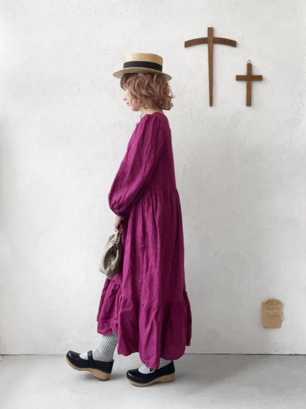 画像13: 【4/24(金)21時から販売】MIFUMIコラボ／janeのワンピース・ローズマダー＆bag (13)