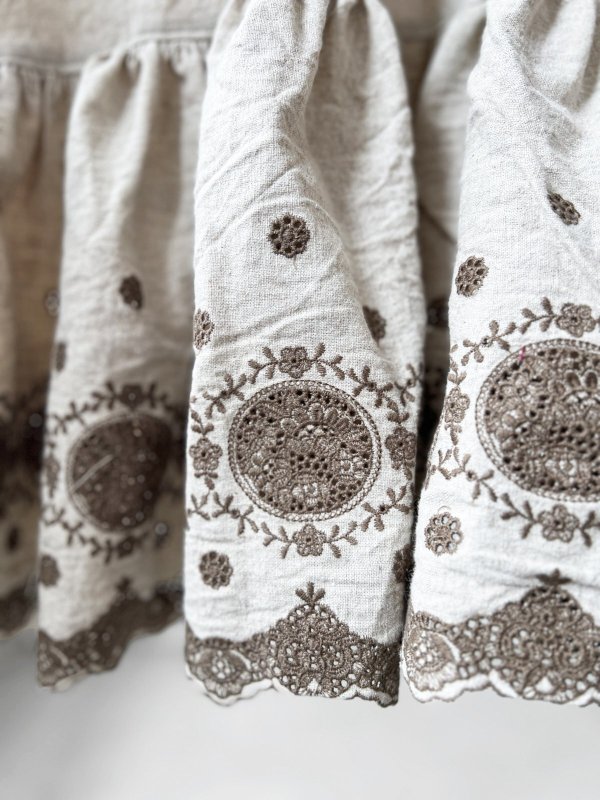 画像5: 【4/24(金)21時から販売】MIFUMIコラボ／sarahのワンピース・カーキサークル刺繍＆bag (5)