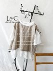 画像1: Libera&Capricciosa／後ろ開きワイドベスト・生成り (1)