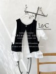 画像1: Libera&Capricciosa／後ろ開きベスト・黒 (1)