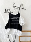 画像2: Libera&Capricciosa／後ろ開きベスト・黒 (2)