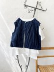 画像4: Libera&Capricciosa／後ろ開きワイドベスト・デニム (4)