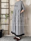 画像8: kosatofuku／裾レースのワンピース・ギンガム (8)