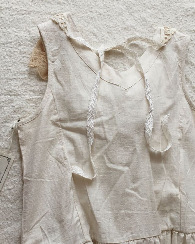 Pollenbienco 紅茶染めノースリーブワンピース Marche De Soeur