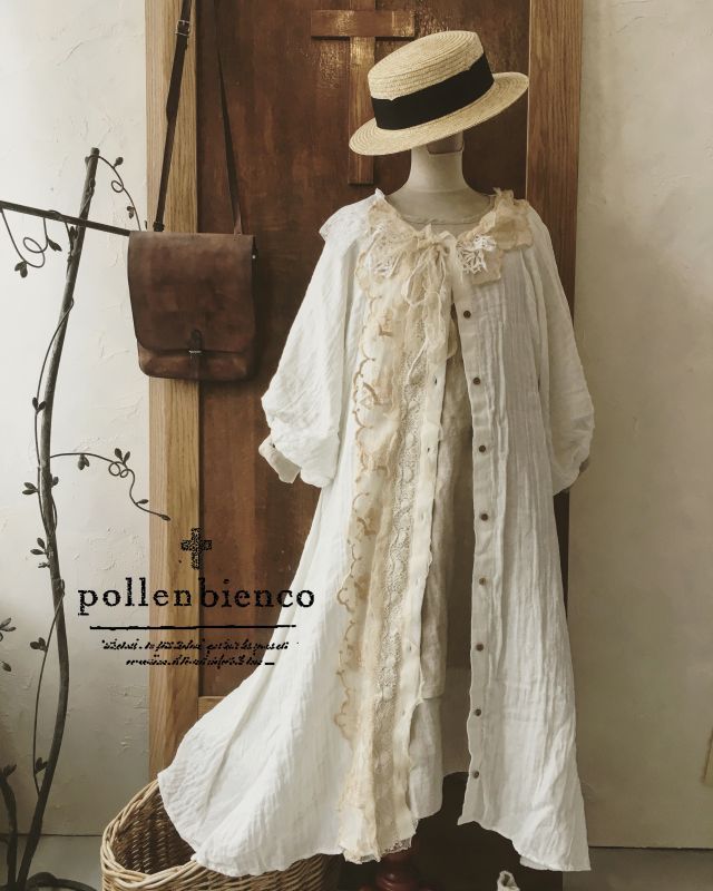 在庫限り Pollenbienco アンティークレース ワンピース Marche 爆安セール Mahatmaacademy Com