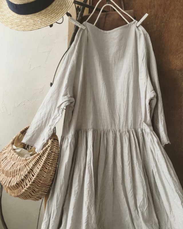 Marche De Soeur ギャザーワンピース グレージュ Marche De Soeur