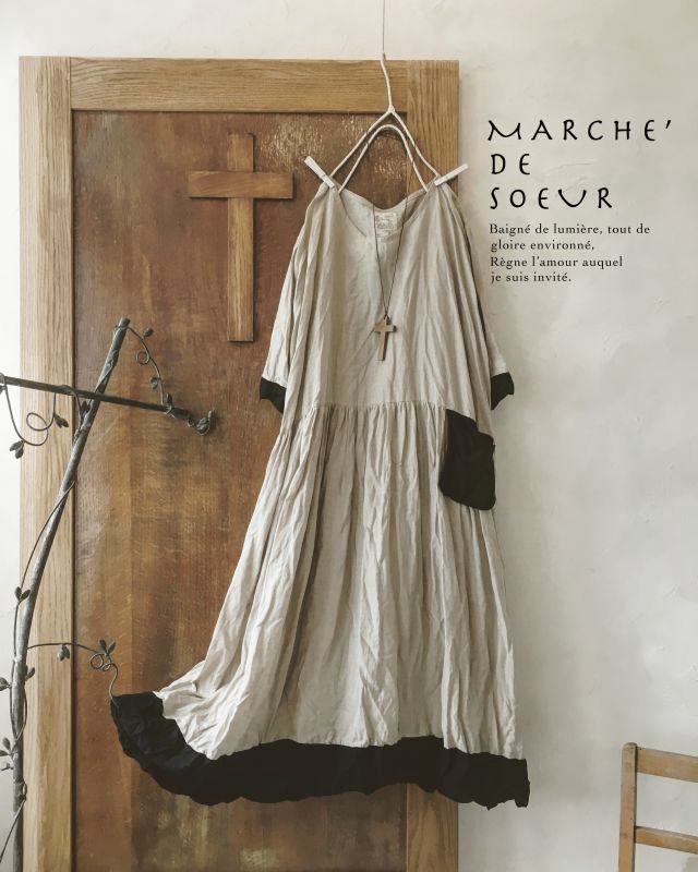 MARCHE' DE SOEURリネンワンピース