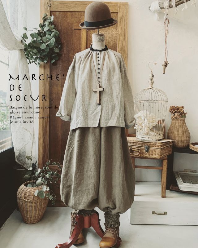MARCHE' DE SOEUR/ピエロパンツ・モカブラウン