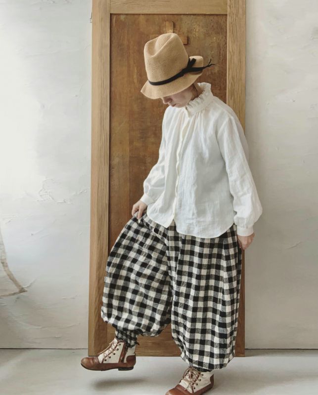 Marche De Soeur ピエロパンツ ブロックチェック Marche De Soeur