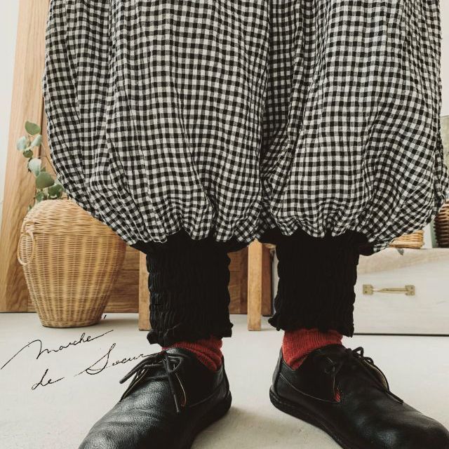 MARCHE' DE SOEUR/ピエロパンツ・ギンガムチェック MARCHE' DE SOEUR