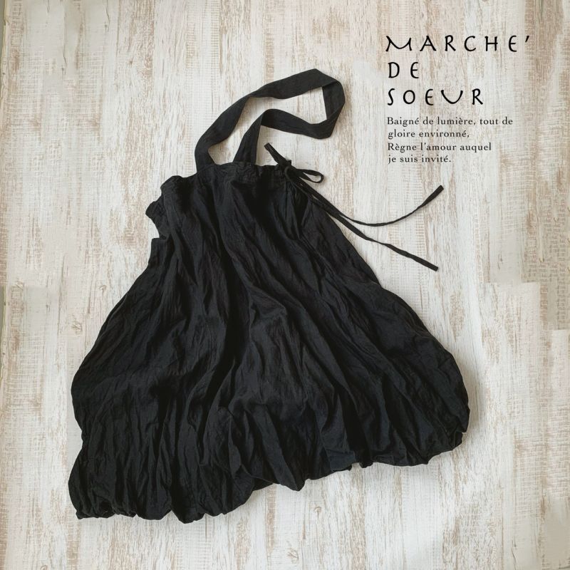 MARCHE' DE SOEUR／ワンショルダースカート・黒 - MARCHE' DE SOEUR