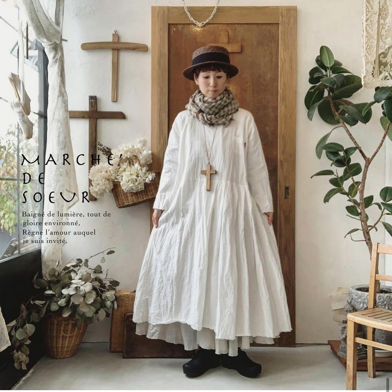 Marche De Soeur アシメタックワンピース 白 Marche De Soeur Marche De Soeur アシメタックワンピース 白 Marche De Soeur