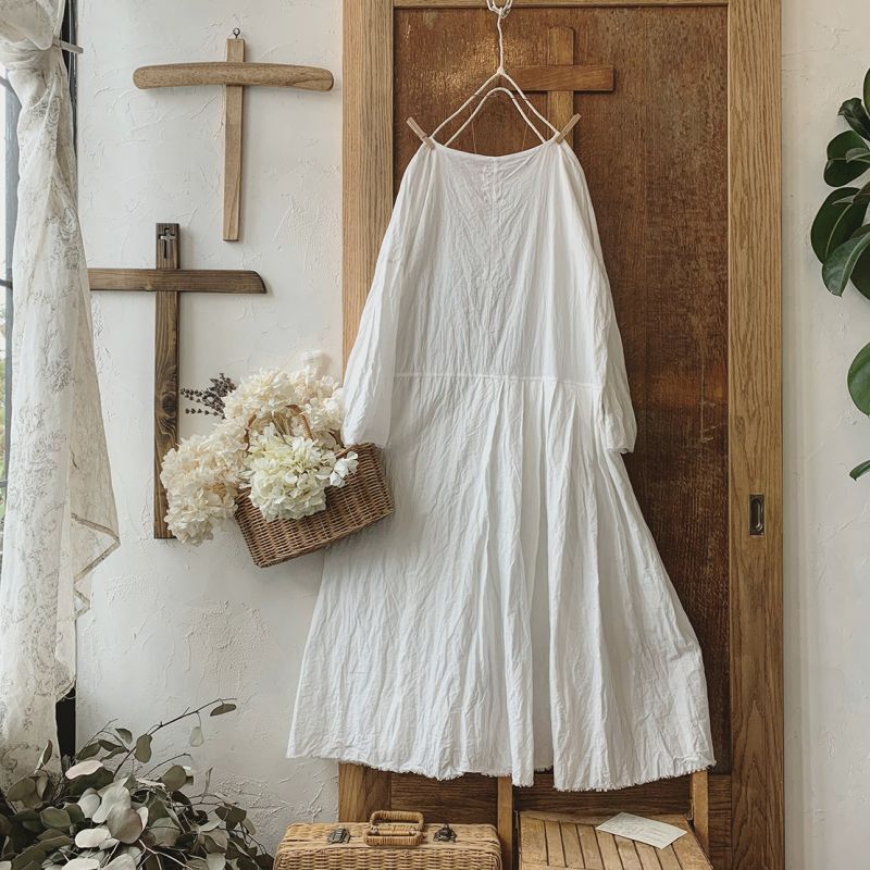 Marche De Soeur アシメタックワンピース 白 Marche De Soeur