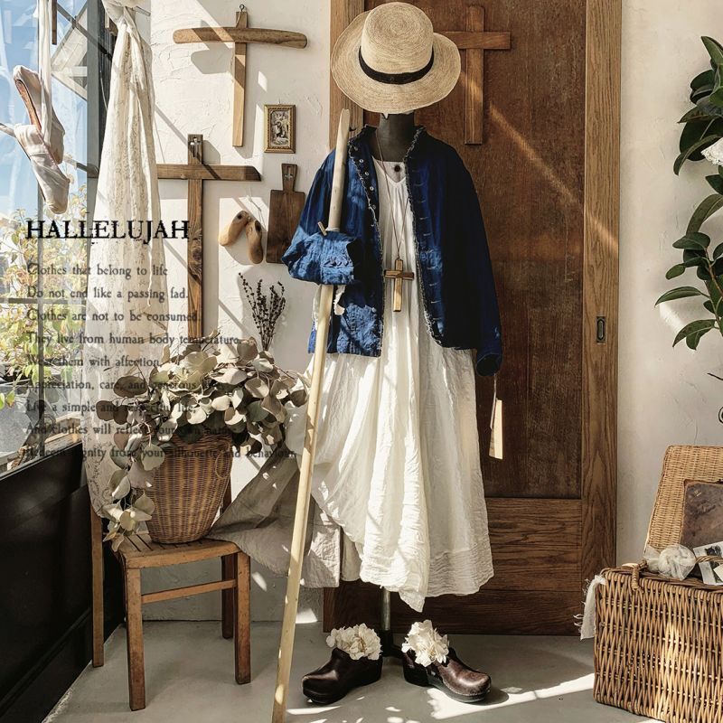 HALLELUJAH／Victorian Veste ヴィクトリア時代のジャケット・indigo