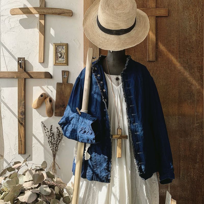 HALLELUJAH／Victorian Veste ヴィクトリア時代のジャケット・indigo