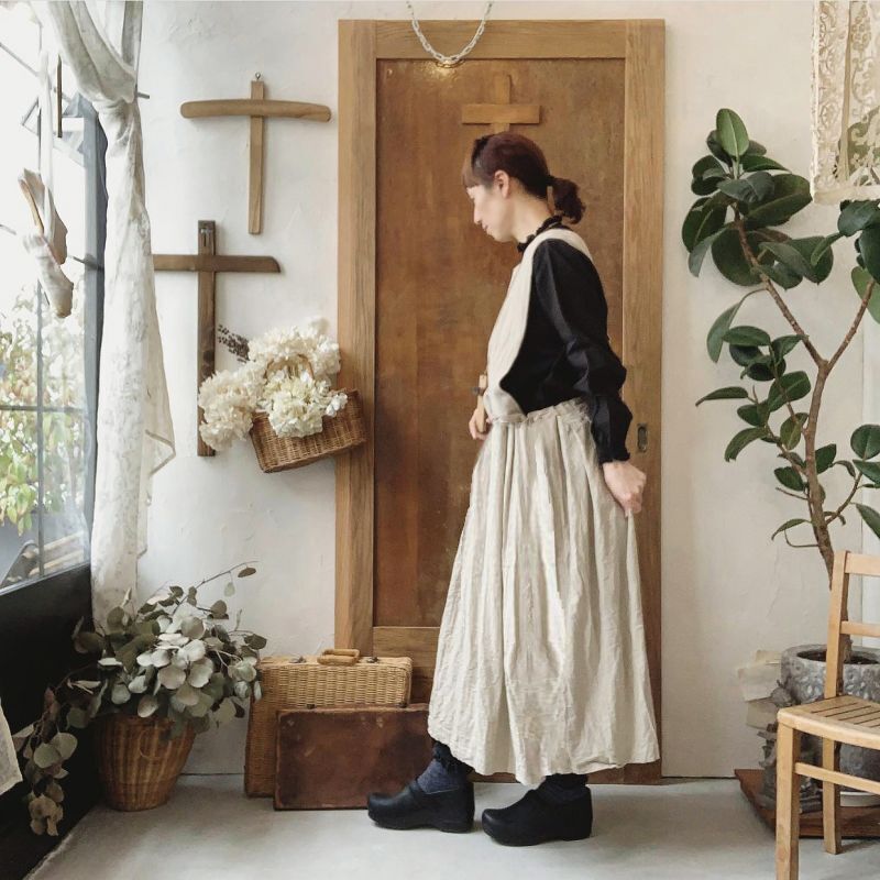 MARCHE' DE SOEUR/エプロンスカート(ブラック) ❤︎エプロンスカート❤︎MARCHE' DE SOEUR
